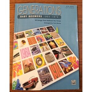 Generations Baby Boomers 64-74 Sheet Music Book